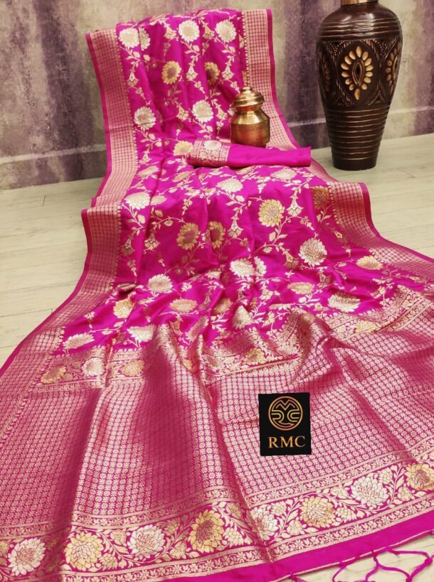 New Designer Party Wear Dola Silk Sarees Collection.