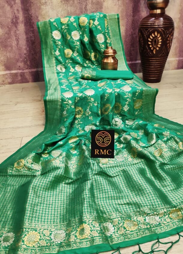 New Designer Party Wear Dola Silk Sarees Collection.