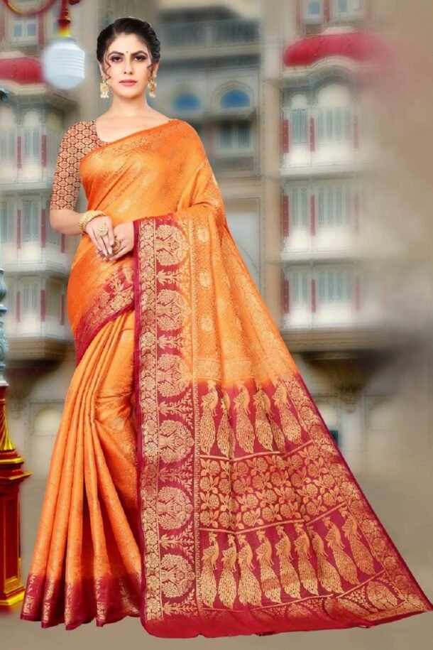 Buy Latest Design Kanjivaram Silk Sarees Collection 2022 .