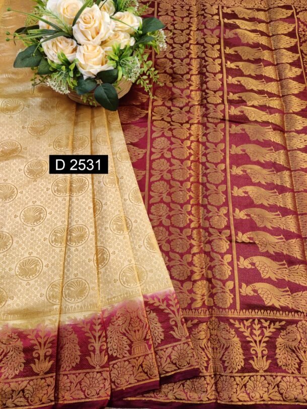 Buy Latest Design Kanjivaram Silk Sarees Collection .