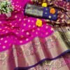 Buy Designer Kanchipuram Heavy Silk Purple Saree Collection.