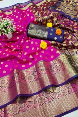 Buy Designer Kanchipuram Heavy Silk Purple Saree Collection.