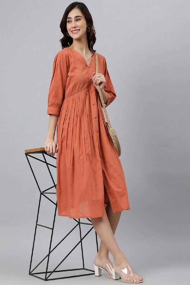 Buy Online Latest Orange Kurti Designar In India.